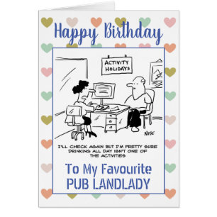 Feliz Cumpleaños Pub Landlady