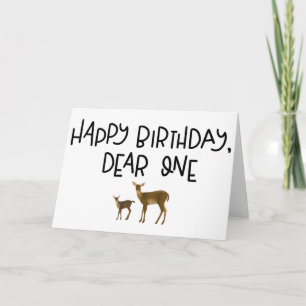 Feliz cumpleaños, querida tarjeta