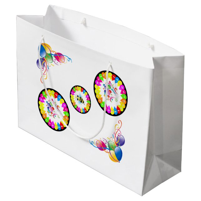 Feliz cumpleaños regalo Bolsa Globos Bumblebee (Angulo reverso)