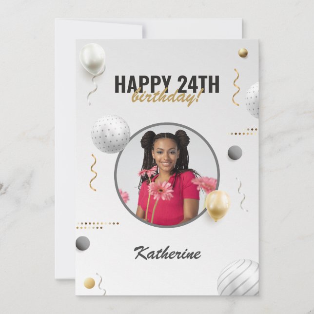 Feliz cumpleaños, regalo de foto simple Personaliz (Anverso)