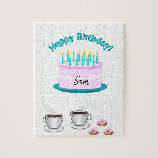 Feliz cumpleaños rompecabezas (Vertical)
