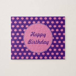 Feliz cumpleaños, rompecabezas de Polka Dot Jigsaw