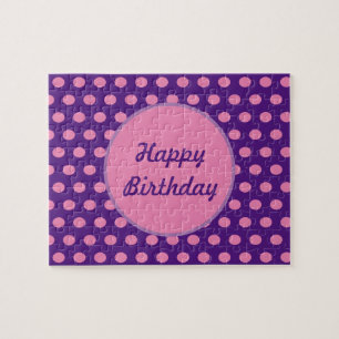 Feliz cumpleaños, rompecabezas de Polka Dot Jigsaw