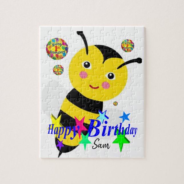 Feliz cumpleaños, rompecabezas del rompecabezas Bu (Vertical)