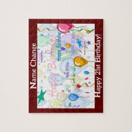 Feliz cumpleaños rompecabezas II (personalice)