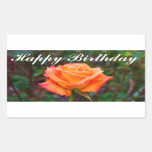 Feliz cumpleaños, Rosa caribeño #2 Pegatinas