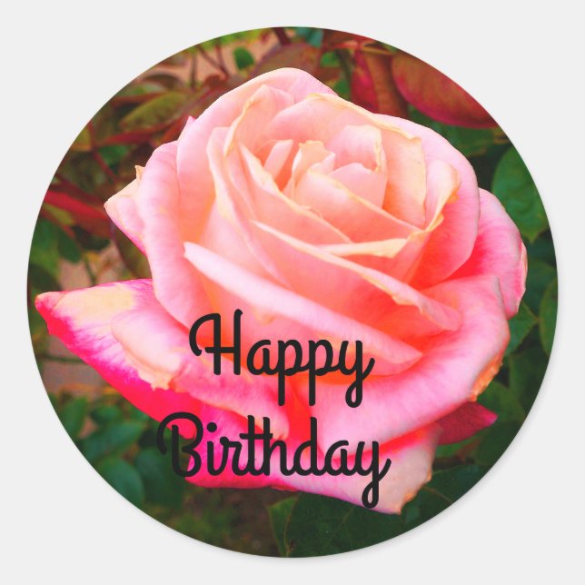 Feliz cumpleaños, Rosa Gemini #2 Pegatinas (Anverso)