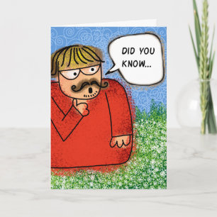 Feliz cumpleaños ¿sabías la tarjeta de Chiste de S