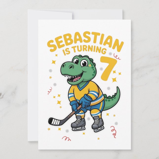 Feliz Cumpleaños Sebastián Invitación (Anverso)