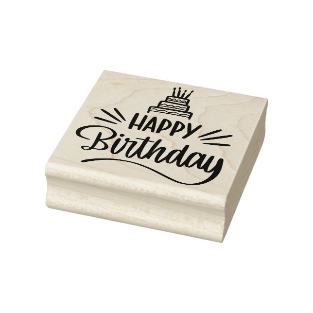 Feliz cumpleaños, sello de goma (Sello)