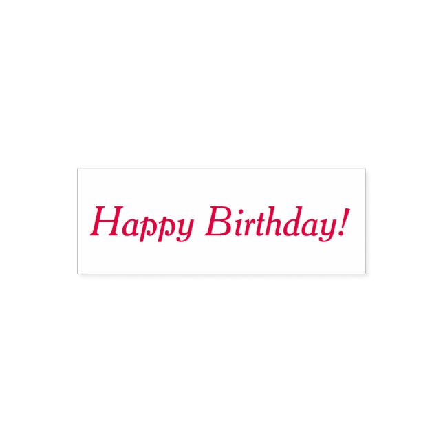 Feliz cumpleaños, sello de goma de autoinfiltració (Diseño)