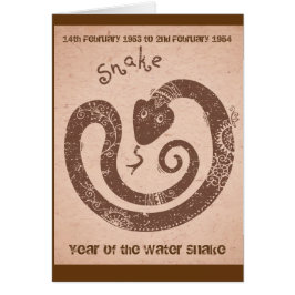 Feliz cumpleaños "serpiente de agua "