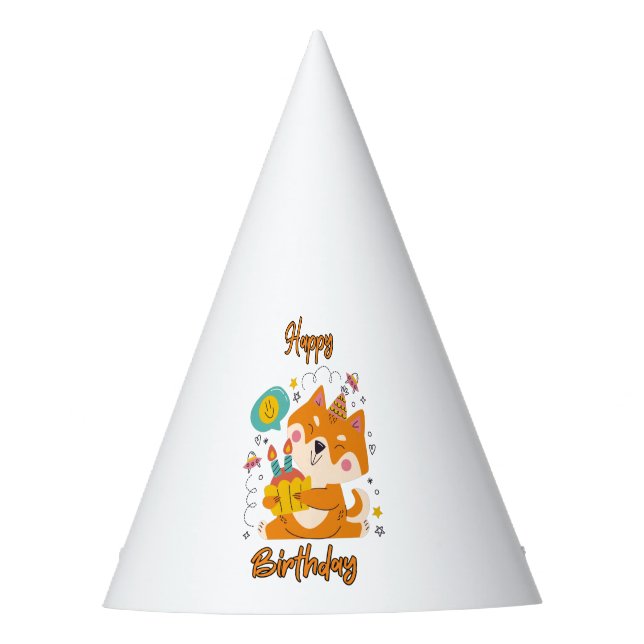 Feliz cumpleaños, Shiba Inu Fiesta Gorra (Anverso)