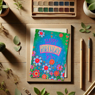 Feliz cumpleaños Sis Bonito Tarjeta de Inespiritiv