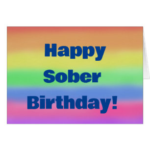 Feliz cumpleaños sobrio