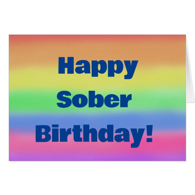 Feliz cumpleaños sobrio (Anverso (Horizontal))