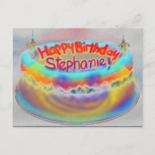 Feliz cumpleaños, Stephanie Post, tarjeta