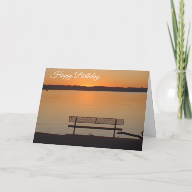 Feliz Cumpleaños Sunset por la tarjeta de cumpleañ (Anverso)