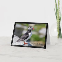 Feliz Cumpleaños Tarjeta Atlántica Puffin