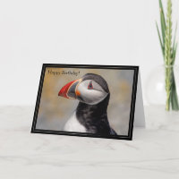 Feliz Cumpleaños Tarjeta Atlántica Puffin