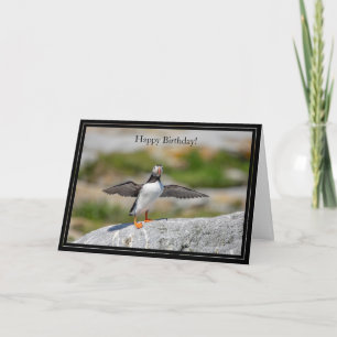 Feliz Cumpleaños Tarjeta Atlántica Puffin