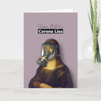 Feliz cumpleaños, tarjeta Corona Lisa