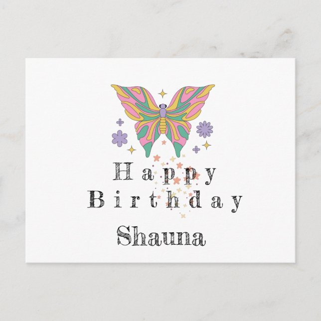 Feliz cumpleaños, tarjeta de agradecimiento (Anverso)