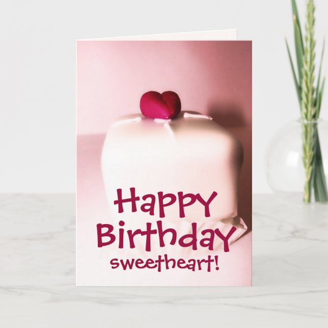 Feliz cumpleaños, tarjeta de amor (Anverso)