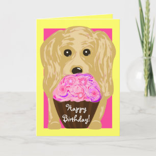 ¡Feliz cumpleaños! Tarjeta de arte Cocker Spaniel