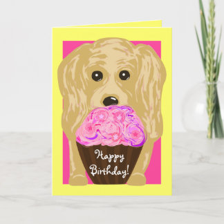 ¡Feliz cumpleaños! Tarjeta de arte Cocker Spaniel