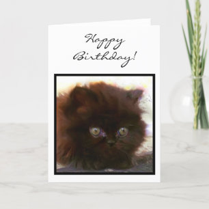 Feliz cumpleaños tarjeta de bienvenida para Black