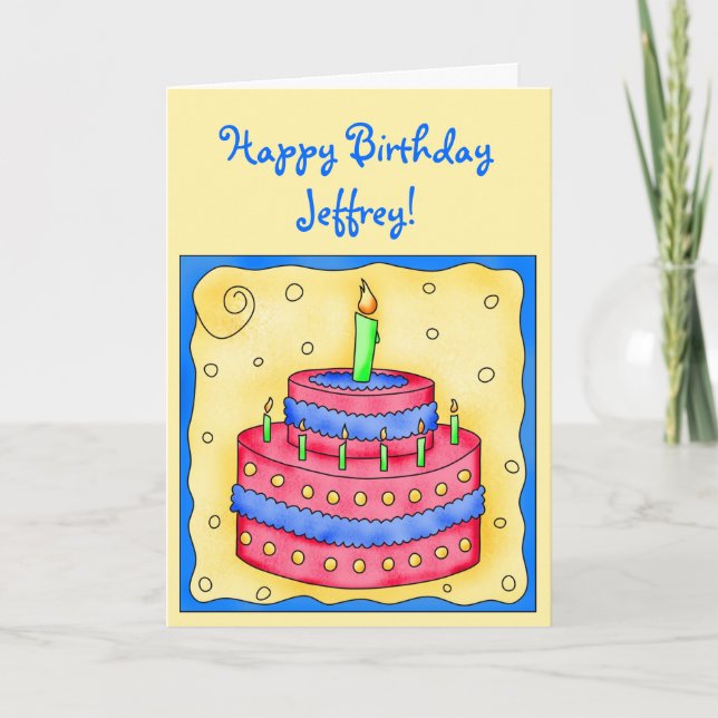 Feliz cumpleaños tarjeta de campanilla roja al ama (Anverso)
