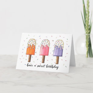 Feliz cumpleaños tarjeta de crédito de hielo "Just