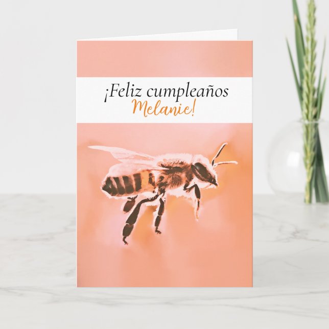 Feliz cumpleaños - Tarjeta de cumpleaños de Honeyb (Anverso)