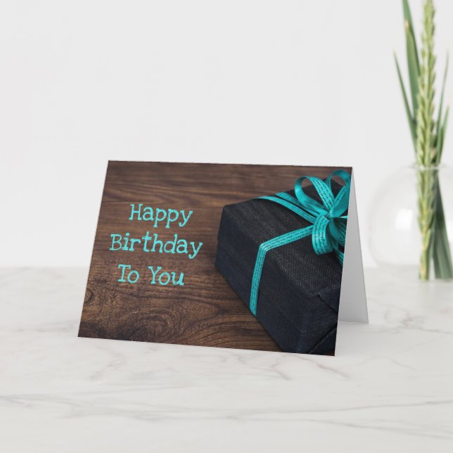 Feliz cumpleaños tarjeta de cumpleaños rústica (Anverso)