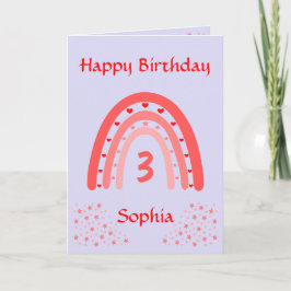 Feliz cumpleaños, tarjeta de edad Rainbow Age