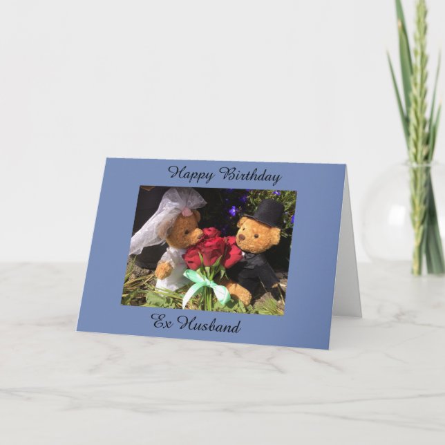 Feliz cumpleaños, tarjeta de ex marido (Anverso)