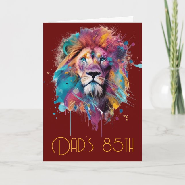 Feliz cumpleaños, tarjeta de felicitación "Dad's 8 (Anverso)