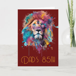 Feliz cumpleaños, tarjeta de felicitación "Dad's 8