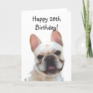 Feliz cumpleaños, tarjeta de felicitación de Bulld