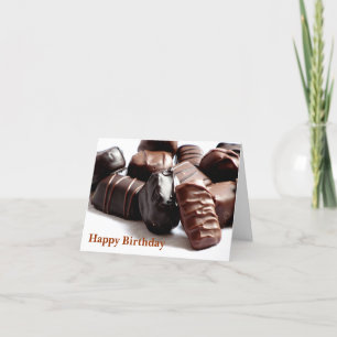 ¡Feliz cumpleaños! Tarjeta de felicitación de choc