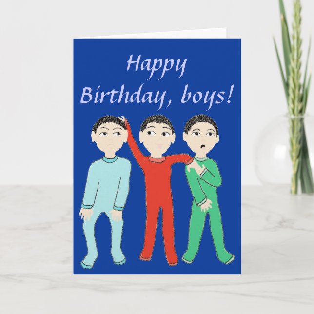 Feliz cumpleaños, tarjeta de felicitación de los (Anverso)