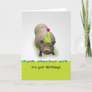Feliz cumpleaños, tarjeta de felicitación del