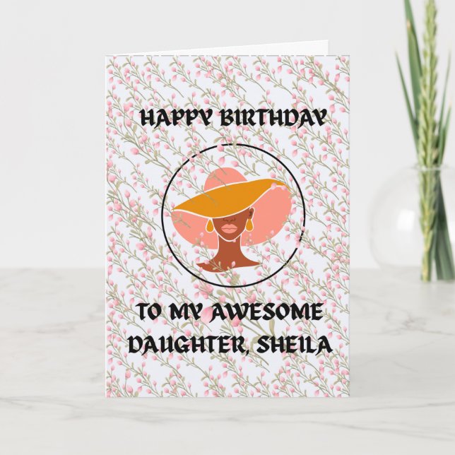 ¡Feliz Cumpleaños! Tarjeta de Felicitación Doble p (Anverso)