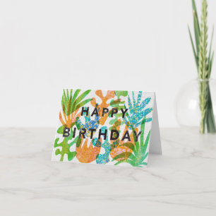 Feliz cumpleaños tarjeta de felicitación en efecto