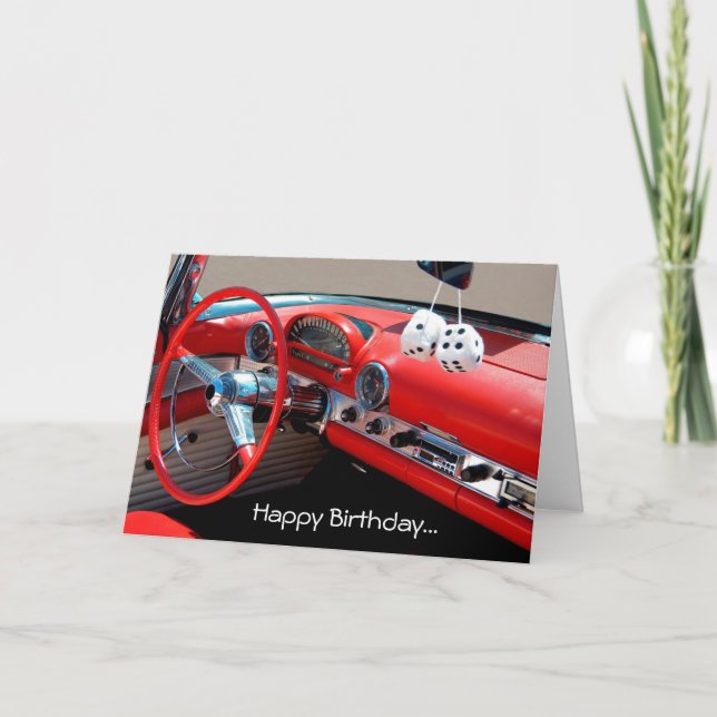 Feliz cumpleaños, tarjeta de felicitación para los (Anverso)