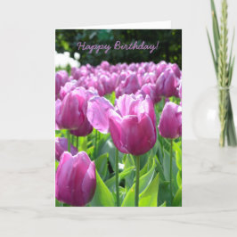 Feliz Cumpleaños Tarjeta de felicitación Tulipanes