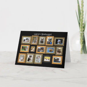 Feliz Cumpleaños, Tarjeta de Galería de Retratos d