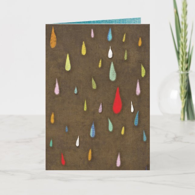 Feliz cumpleaños, tarjeta de lluvia (Anverso)