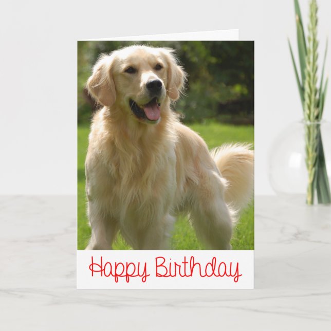 Feliz cumpleaños, tarjeta de paginación de Golden  (Anverso)